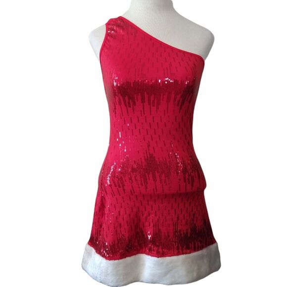 Leg Avenue Ms Sexy in Sequins Holiday Christmas Costume Mrs Claus Holiday - Picture 3 of 12